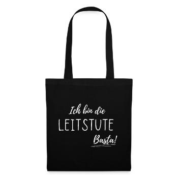Ich bin die Leitstute - Stoffbeutel - Schwarz - Vorne