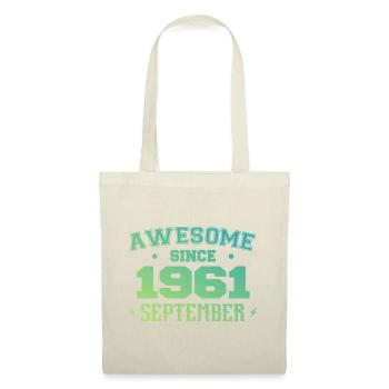 September 1961 Birthday Gift September 1961 - Tote Bag - nature - Front