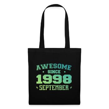 Septembre 1998 Cadeau Anniversaire Septembre 1998 - Sac en tissu - noir - Devant