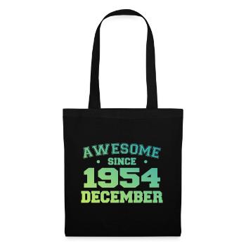 Birthday December 1954 - Gift December 1954 - Tote Bag - black - Front