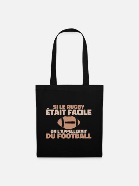 Wenn Rugby einfach wäre - Stoffbeutel - Schwarz