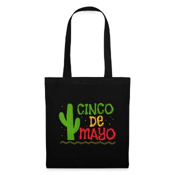 Cactus Cinco De Mayo Fiesta Mexicaine Mexique - Sac en tissu - noir - Devant