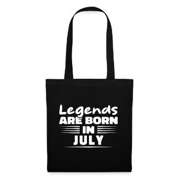 The Legends are born in July - Tote Bag - black - Front
