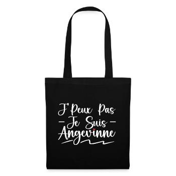 Je Peux Pas Je Suis Angevinne - Sac en tissu - noir - Devant