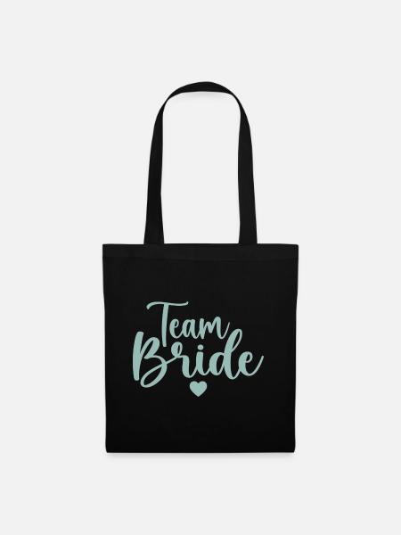 Team Braut - Stoffbeutel - Schwarz