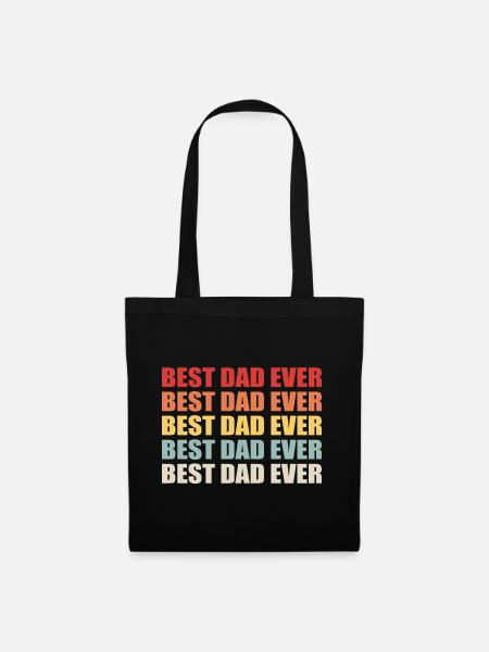 Bester Papa aller Zeiten - Stoffbeutel - Schwarz