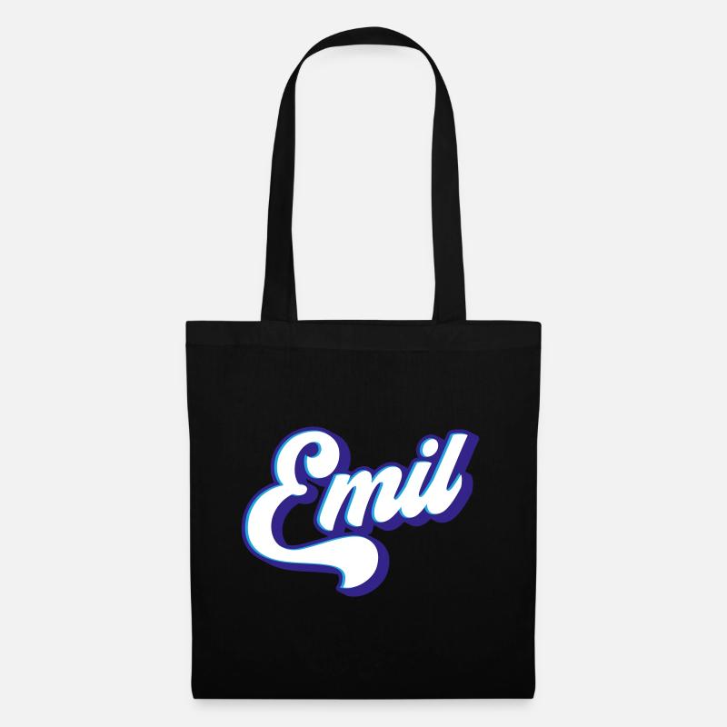 Emil | Farben änderbar - Stoffbeutel - Schwarz