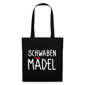 Schwabenmädel - Stoffbeutel - Schwarz - Vorne