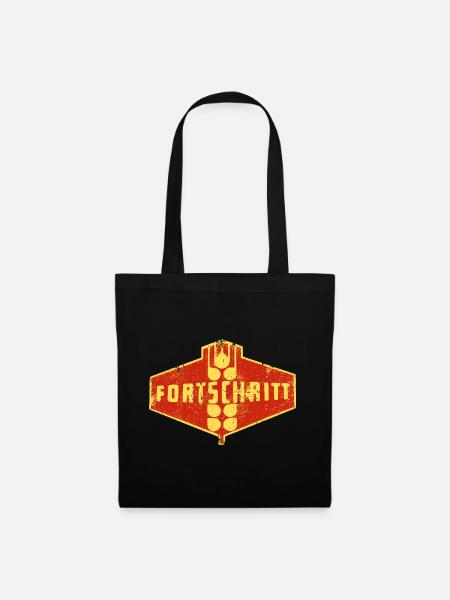 DDR Landmaschinen FORTSCHRITT - Stoffbeutel - Schwarz