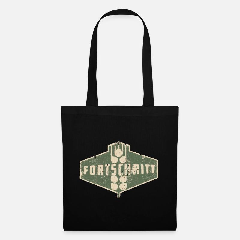 IFA FORTSCHRITT - Retro Logo Ostalgie LPG - Stoffbeutel - Schwarz