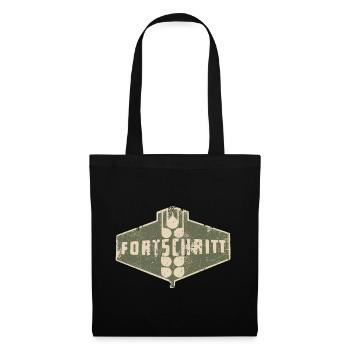 FORTSCHRITT Vintage Logo DDR - Stoffbeutel - Schwarz - Vorne