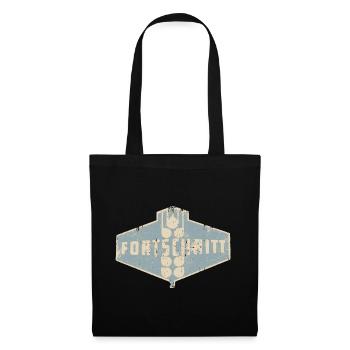FORTSCHRITT - Retro - Ostalgie - DDR - Stoffbeutel - Schwarz - Vorne