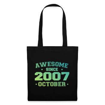 October 2007 - October 2007 Birthday Gift - Tote Bag - black - Front