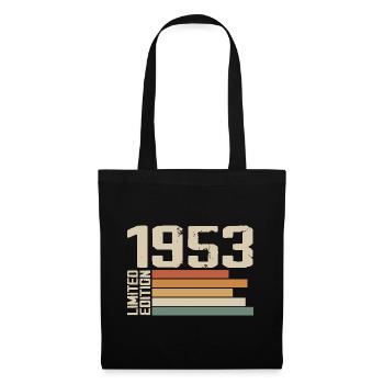 1953 Vintage - Retro 1953 Geburtstagsgeschenk 1953 - Stoffbeutel - Schwarz - Vorne