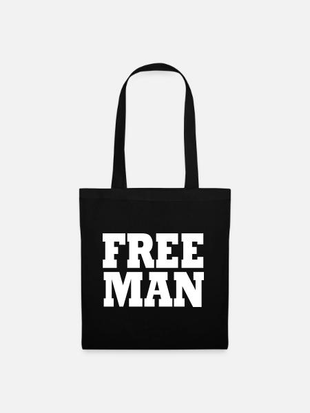 Freier Mann T-Shirt Freier Mann - Stoffbeutel - Schwarz