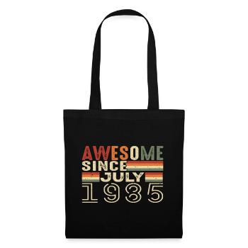 Juli 1985 Geburtstagsgeschenk Juli 1985 Jahrgang - Stoffbeutel - Schwarz - Vorne