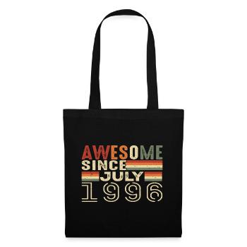 July 1996 Birthday Gift July 1996 Vintage - Tote Bag - black - Front