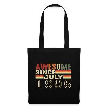July 1995 Birthday Gift July 1995 Vintage - Tote Bag - black - Front