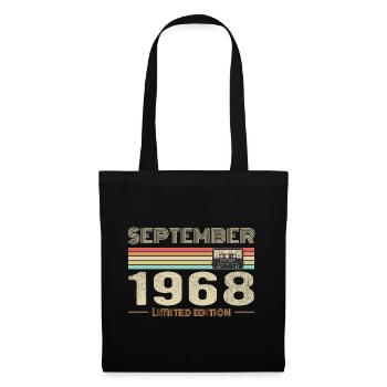 September 1968 Vintage Anniversary September 1968 - Tote Bag - black - Front