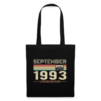 Septembre 1993 Vintage Anniversaire septembre 1993 - Sac en tissu - noir - Devant