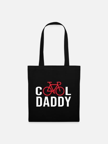 Fahrrad Fahrrad cool Papa Sport Vatertag - Stoffbeutel - Schwarz