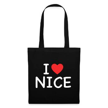 I Love Nice - J'aime Nice - Tote Bag - black - Front