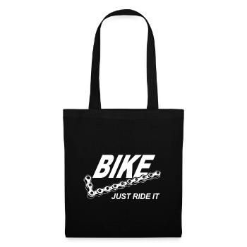 Bike - Just ride it - Stoffbeutel - Schwarz - Vorne