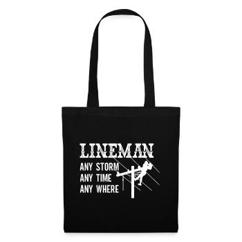 Funny High Voltage Electrician Saying Electrics - Tote Bag - black - Front