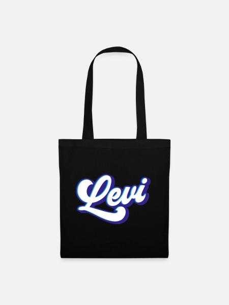 Levi | Farben änderbar - Stoffbeutel - Schwarz