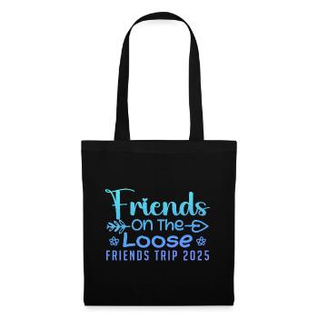 Friends On The Loose Friends Trip 2025 Vacation - Sac en tissu - noir - Devant