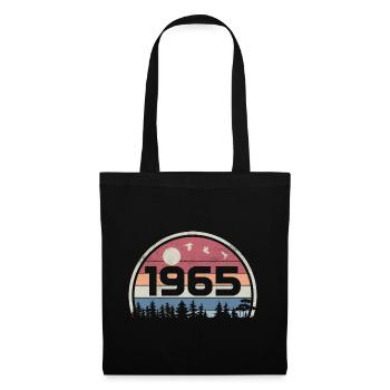 60e Anniversaire 1965 Fête Anniversaire 1965 Rétro - Sac en tissu - noir - Devant