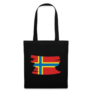 Orkney Islands National Flag - horizontal brush - Tote Bag - black - Front