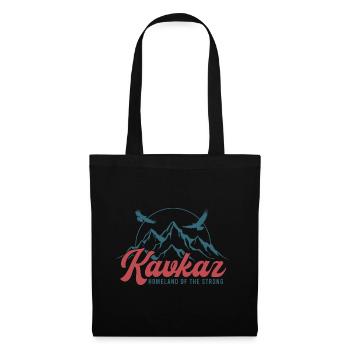 Kavkaz Caucase Tchétchénie Tchétchène Cadeau - Sac en tissu - noir - Devant