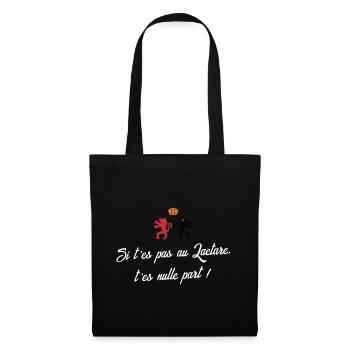 Si t'es pas au Laetare t'es nulle part - Carnaval - Sac en tissu - noir - Devant