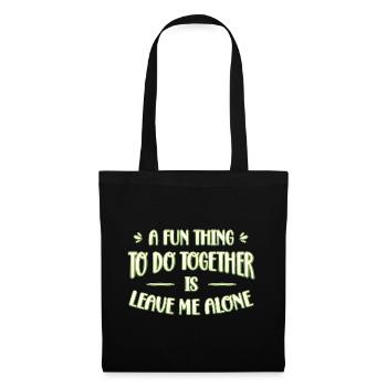 Sarcastic Introvert Quote - Tote Bag - black - Front