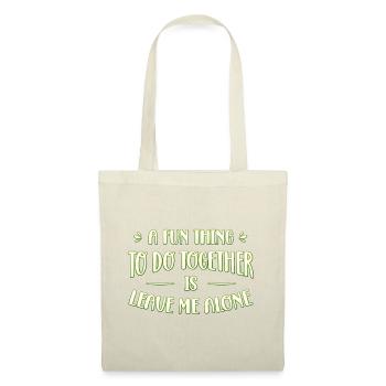 Citation introvertie sarcastique - Sac en tissu - nature - Devant