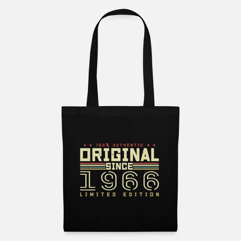 Original 1966 Retro 1966 Geburtstagsgeschenk 1966 - Stoffbeutel - Schwarz