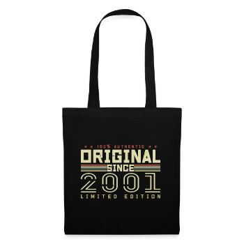 Original 2001 Cadeau Anniversaire 2001 Rétro 2001 - Sac en tissu - noir - Devant