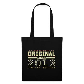 Original 2013 Retro 2013 Geburtstagsgeschenk - Stoffbeutel - Schwarz - Vorne