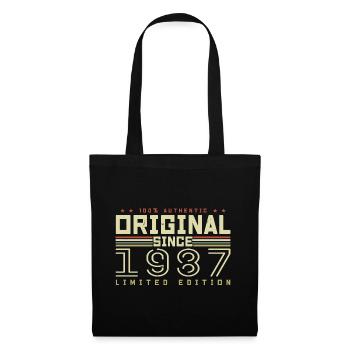 Original 1987 Cadeau Anniversaire 1987 Rétro 1987 - Sac en tissu - noir - Devant