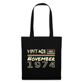 Legendary Since November 1974 - November 1974 - Tote Bag - black - Front