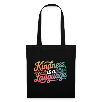 Altruisme Don désintéressé Donner d’école - Sac en tissu - noir - Devant
