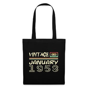 Vintage January 1958 - Birthday January 1958 - Tote Bag - black - Front