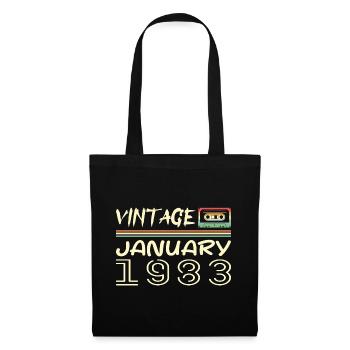 Vintage January 1983 - Birthday January 1983 - Tote Bag - black - Front