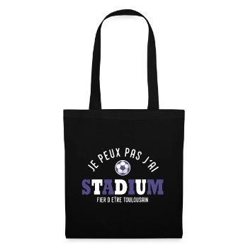 football toulouse Je peux pas j' ai stadium - Sac en tissu - noir - Devant
