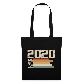 2020 Vintage - Retro 2020 Cadeau Anniversaire 2020 - Sac en tissu - noir - Devant