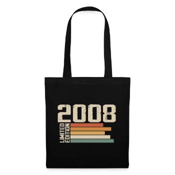 2008 Vintage - Retro 2008 Birthday Gift 2008 - Tote Bag - black - Front