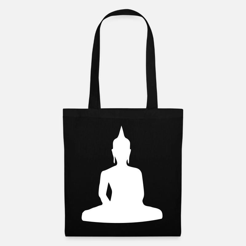 Buddha - Stoffbeutel - Schwarz