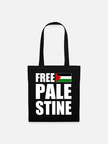 Free palestine - Stoffbeutel - Schwarz