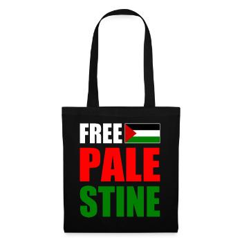 Free palestine - Stoffbeutel - Schwarz - Vorne
